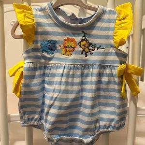 Baby girl animal bubble